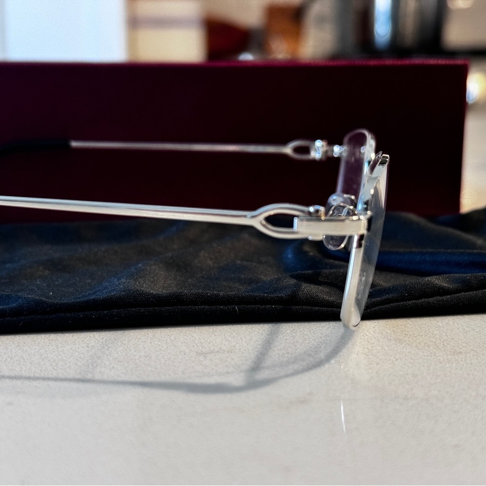 Unisex Cartier Rimless Glasses